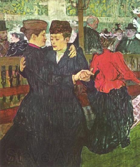 Henri de toulouse-lautrec Im Moulin Rouge, Zwei tanzende Frauen